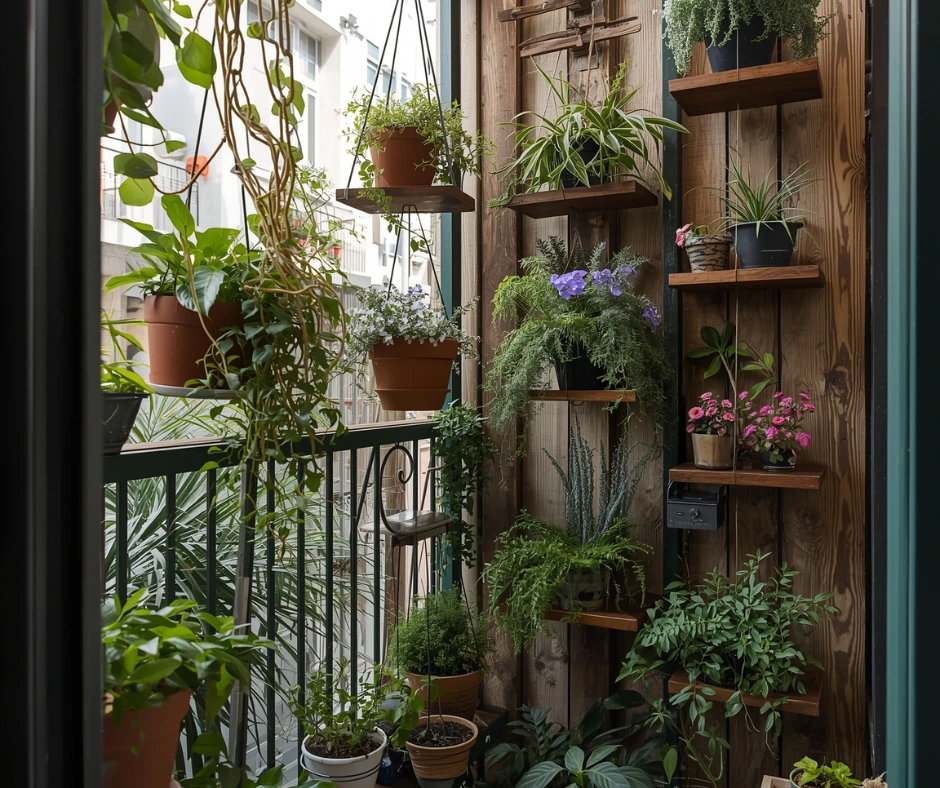 Jardines colgantes para balcones de menos de 1 m²: Guía completa para espacios pequeños Jardines colgantes para balcones de menos de 1 m²