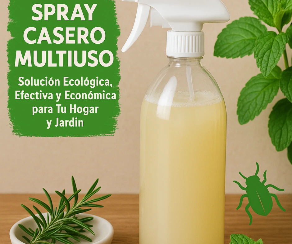 Spray Casero Multiuso Contra Plagas: Solución Ecológica, Efectiva y Económica para Tu Hogar y Jardín Spray Casero Multiuso Contra Plagas