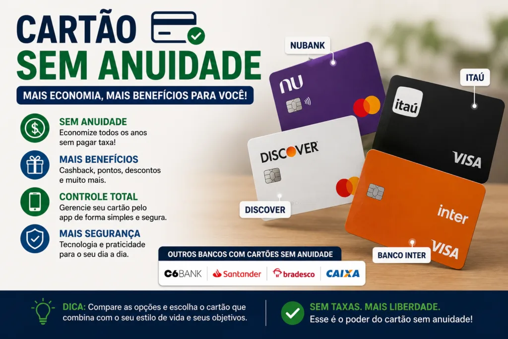 Cartão Sem Anuidade: Como Escolher o Melhor Cartão de Crédito Sem Taxa e Economizar Mais