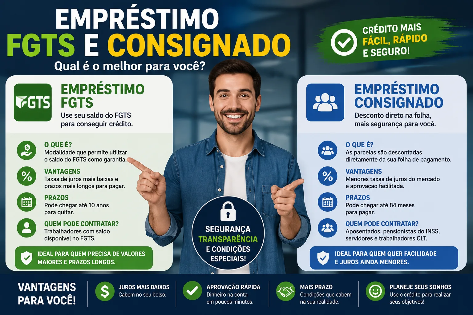 Empréstimo FGTS e Consignado: Qual Vale Mais a Pena Para Conseguir Crédito Com Juros Menores?