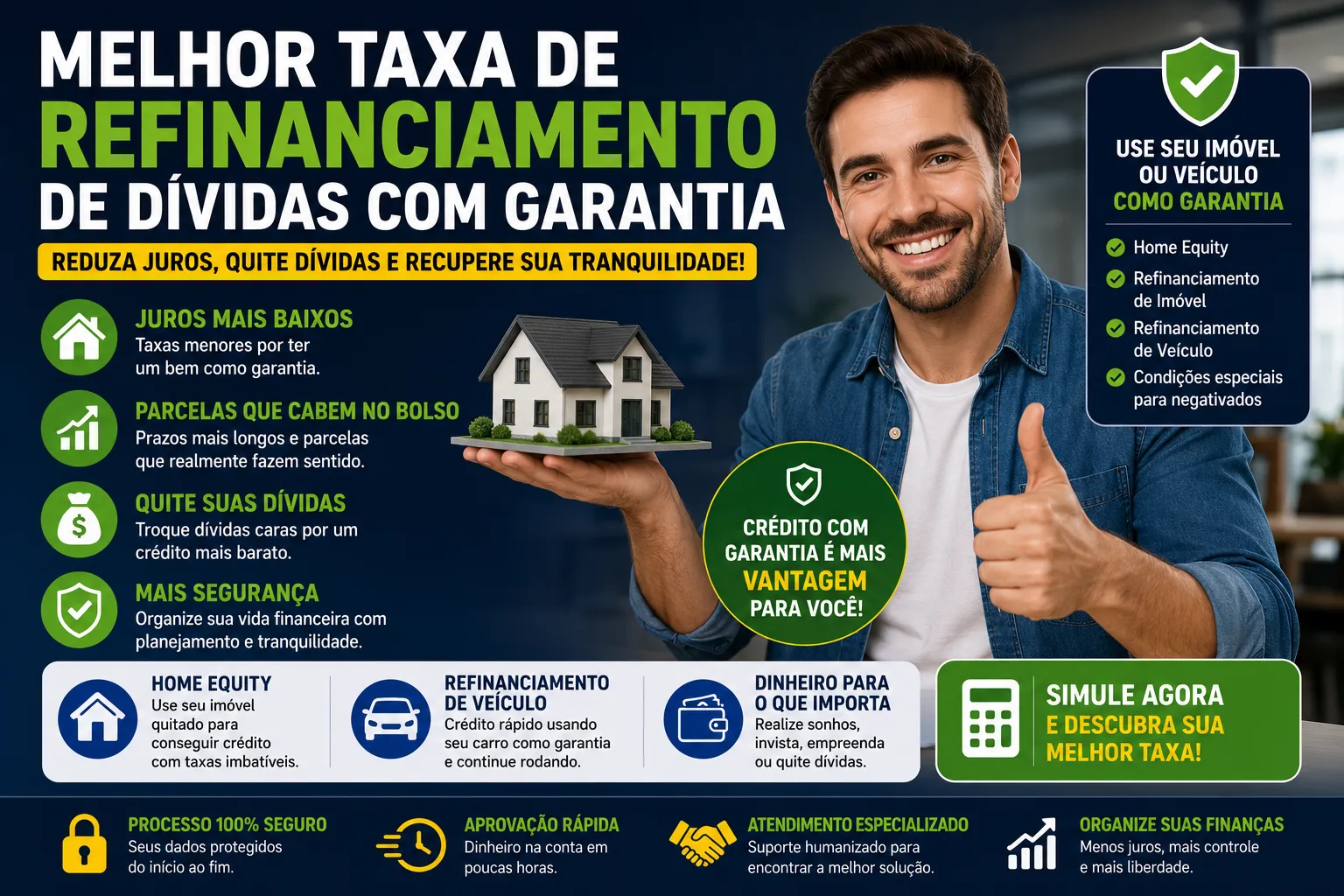 Melhor Taxa de Refinanciamento de Dívidas com Garantia: Como Reduzir Juros e Organizar Sua Vida Financeira