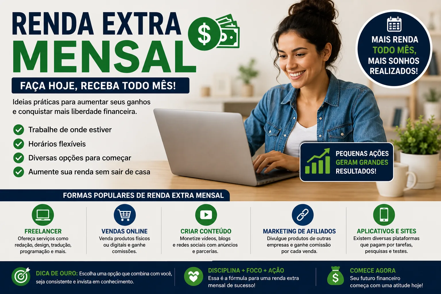 Renda Extra Mensal: Como Aumentar Seus Ganhos e Melhorar Sua Estabilidade Financeira