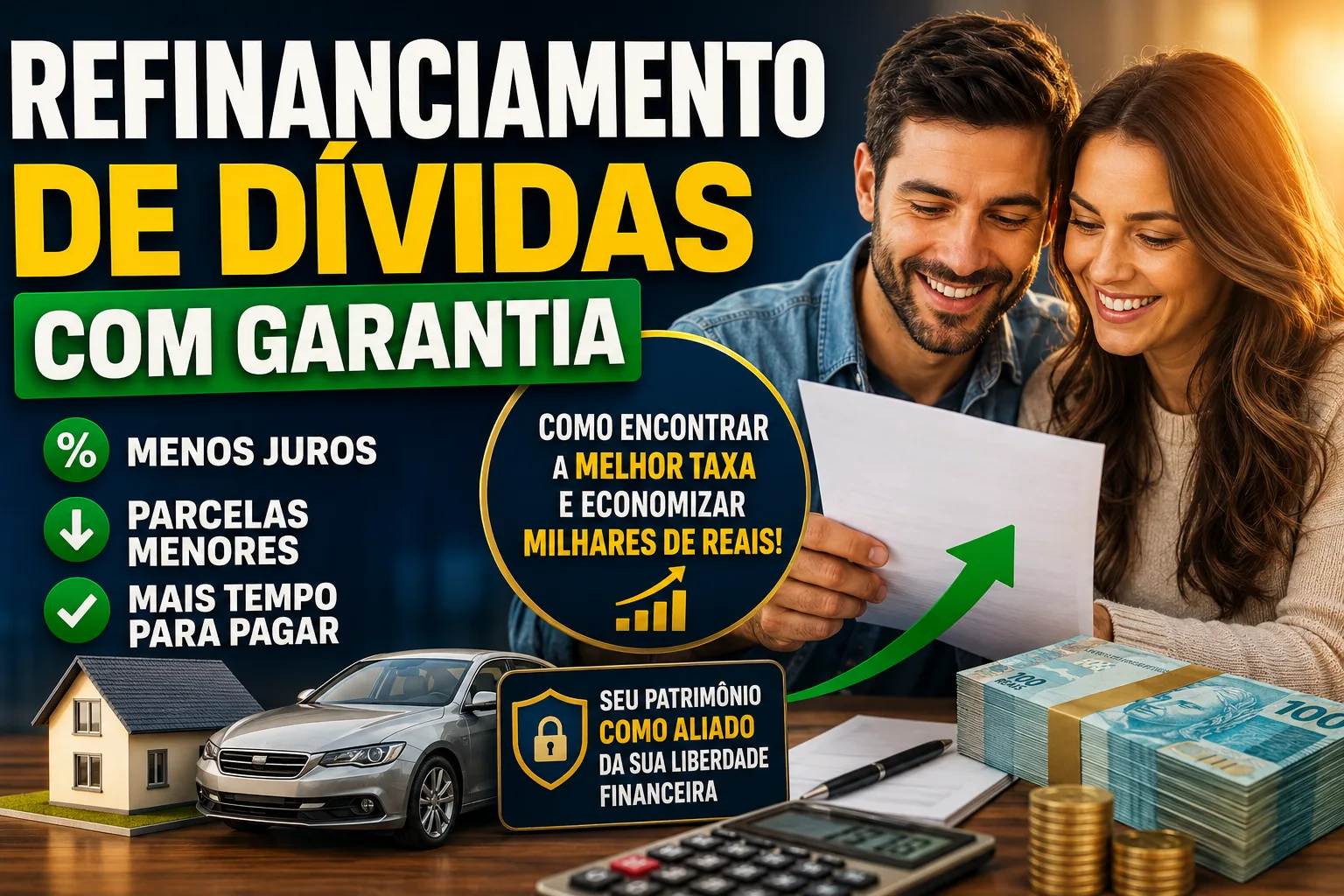 Refinanciamento de Dívidas com Garantia: Como Conseguir a Melhor Taxa de Juros e Economizar Milhares de Reais